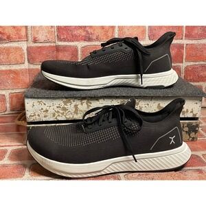 Flux Footwear Adapt Runner Mens 14 Black White Knit Training Shoes PO 0058